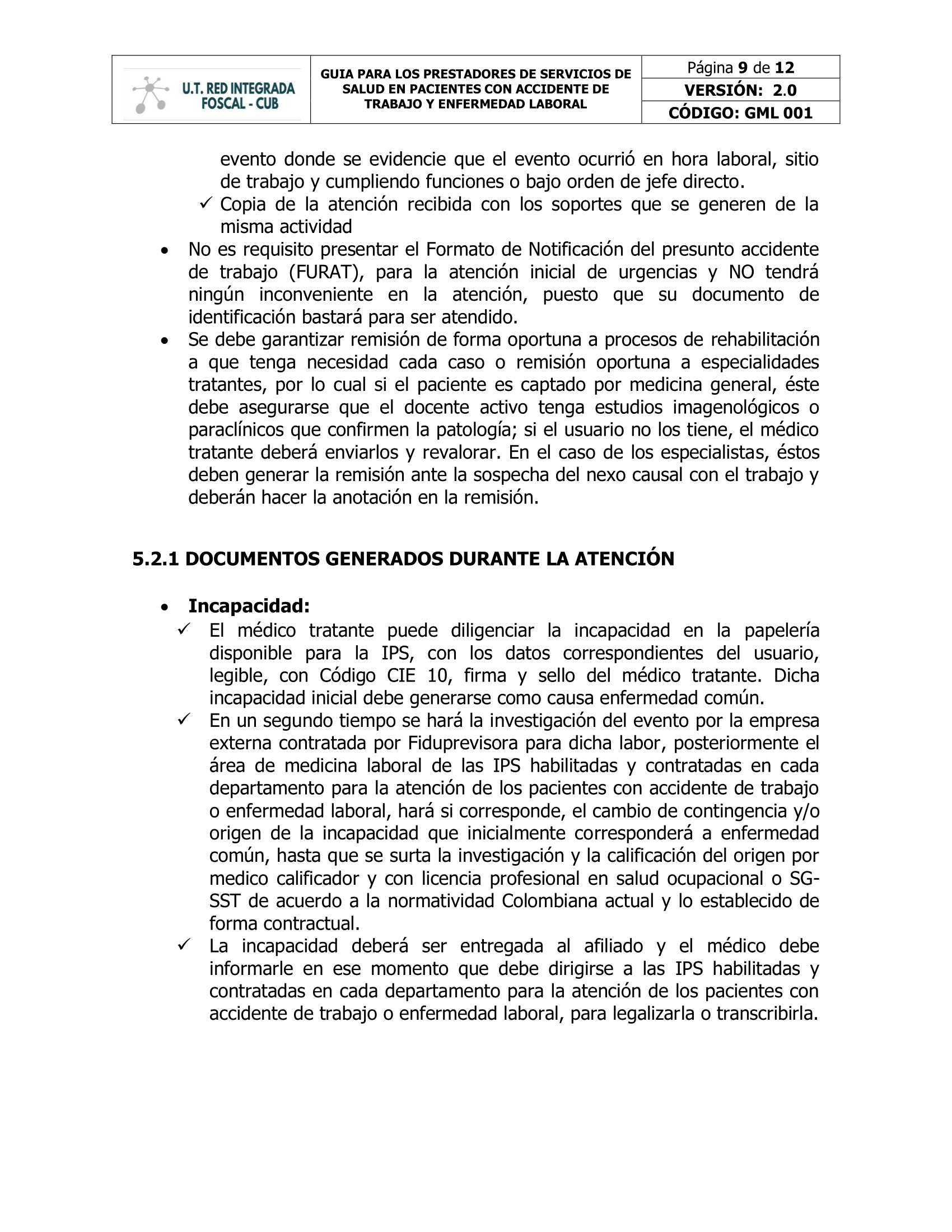 Guia Para Los Prestadores Del Servicio De Salud En Pacientes Con